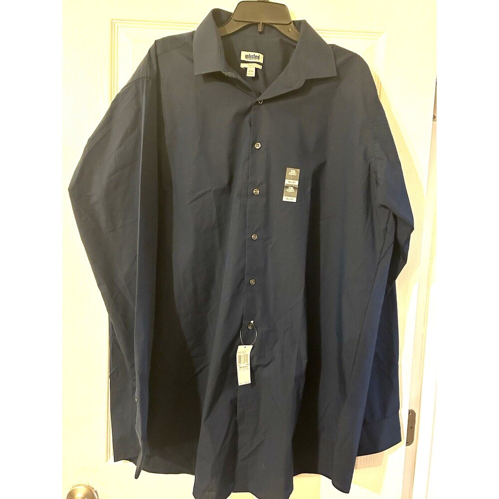 Kenneth Cole Unlisted Mens Button Down Shirt Tall 17.5 37/38